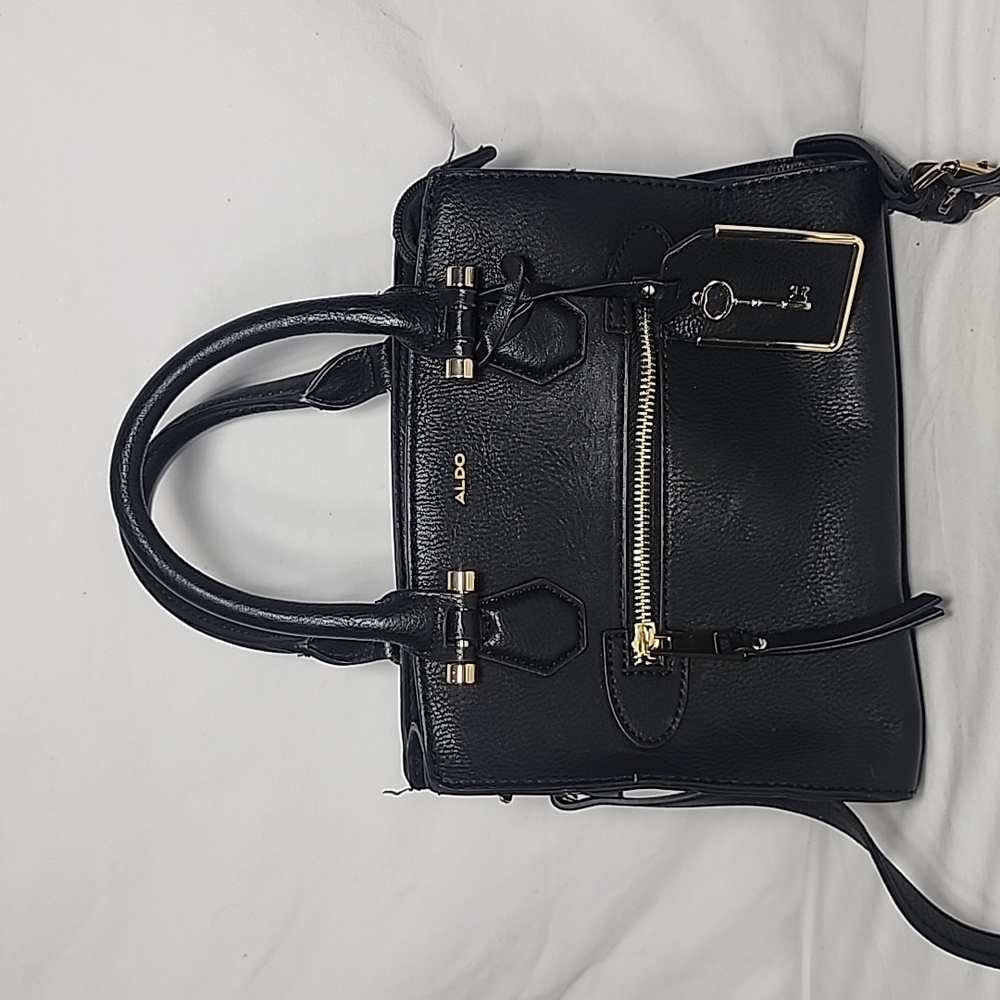ALDO Black Solid Handheld Bag with Sling‎ Strap Crossbody - Picture 5 of 13